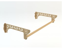 Patterned Shelf Holder, Gold, 60cm - 90cm - 120cm